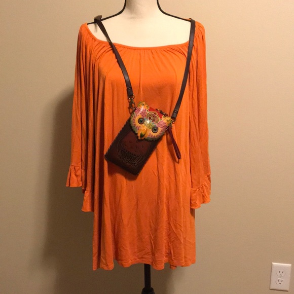Cezanne • Orange Tunic Dress/Top and belt - Picture 2 of 8